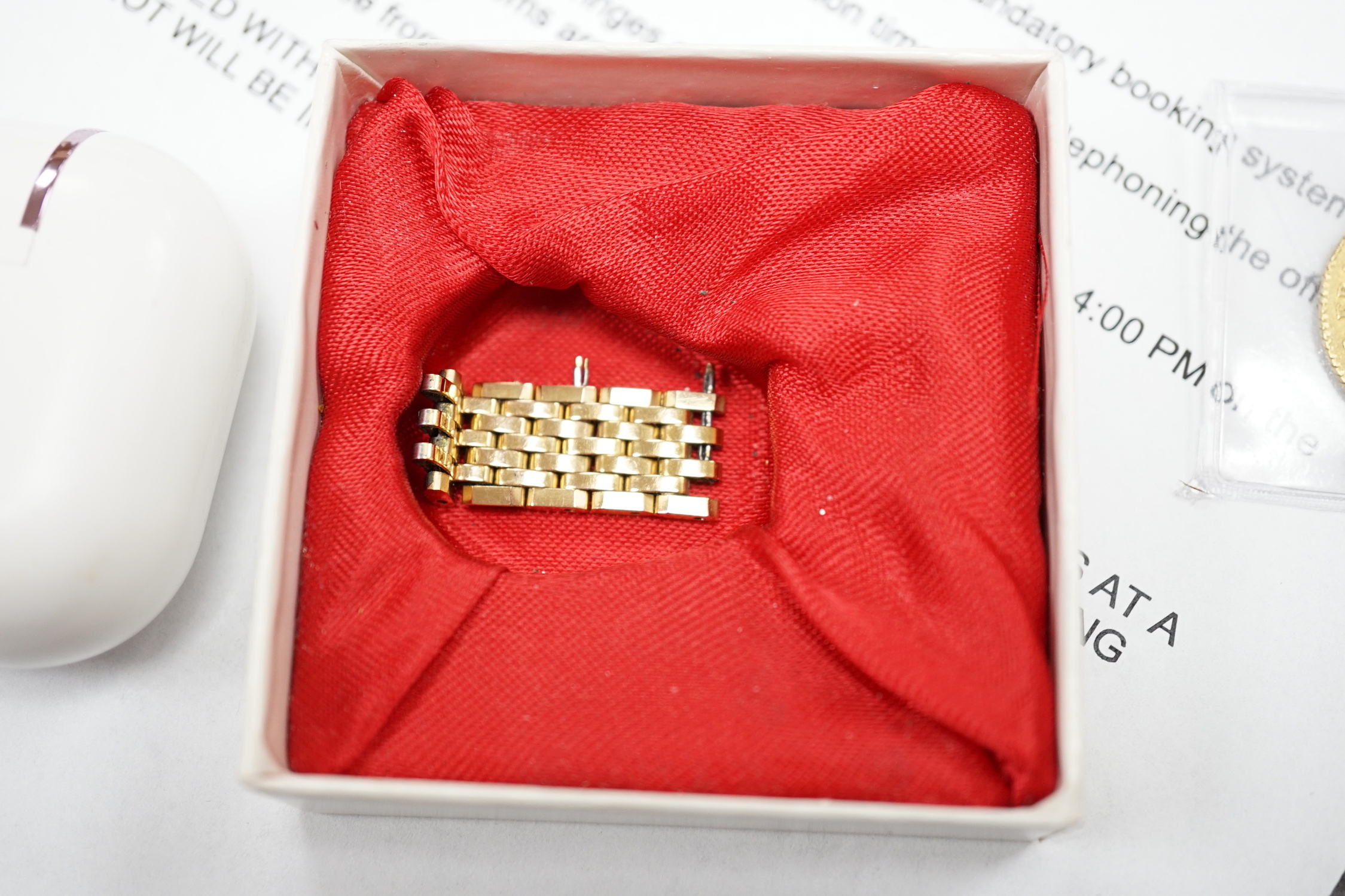 A lady's steel and gold plated Omega Seamaster quartz wrist watch, on an Omega gold plated bracelet (with spare links).
